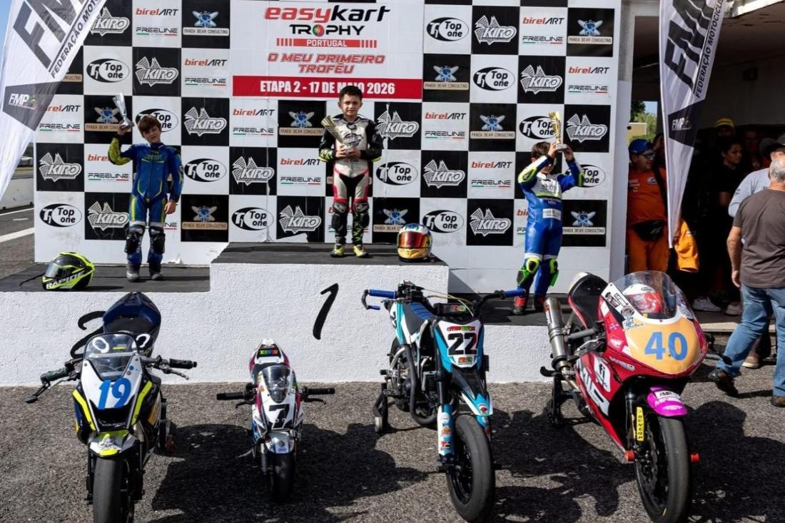 Kevin Leite em 1º lugar do Nacional de Mini Velocidade 