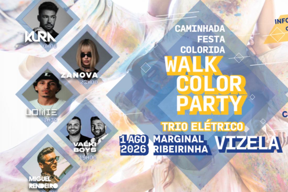 Marginal Ribeirinha recebe Walk Color Party a 01 de agosto