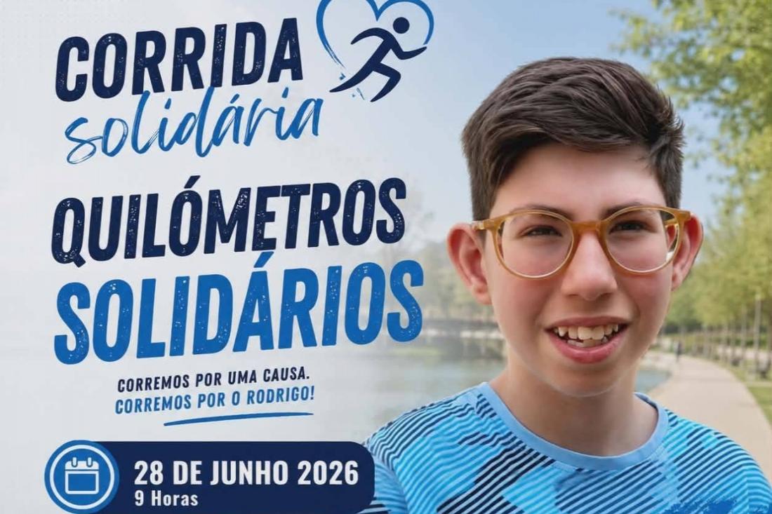 Quilómetros Solidários para o Rodrigo Gomes no domingo 