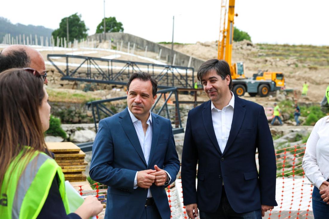 Ponte pedonal sobre o Rio Vizela entrou em montagem 