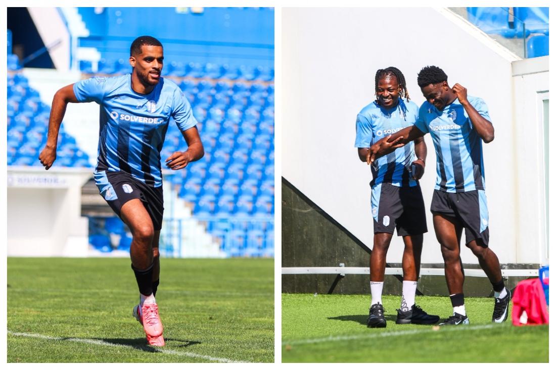 Leverton e Fortune voltaram esta quinta-feira ao FC Vizela 